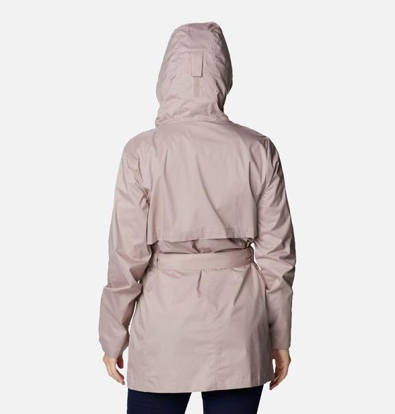 Columbia Pardon My Trench Rain Jacket Pink For Women's NZ87206 New Zealand